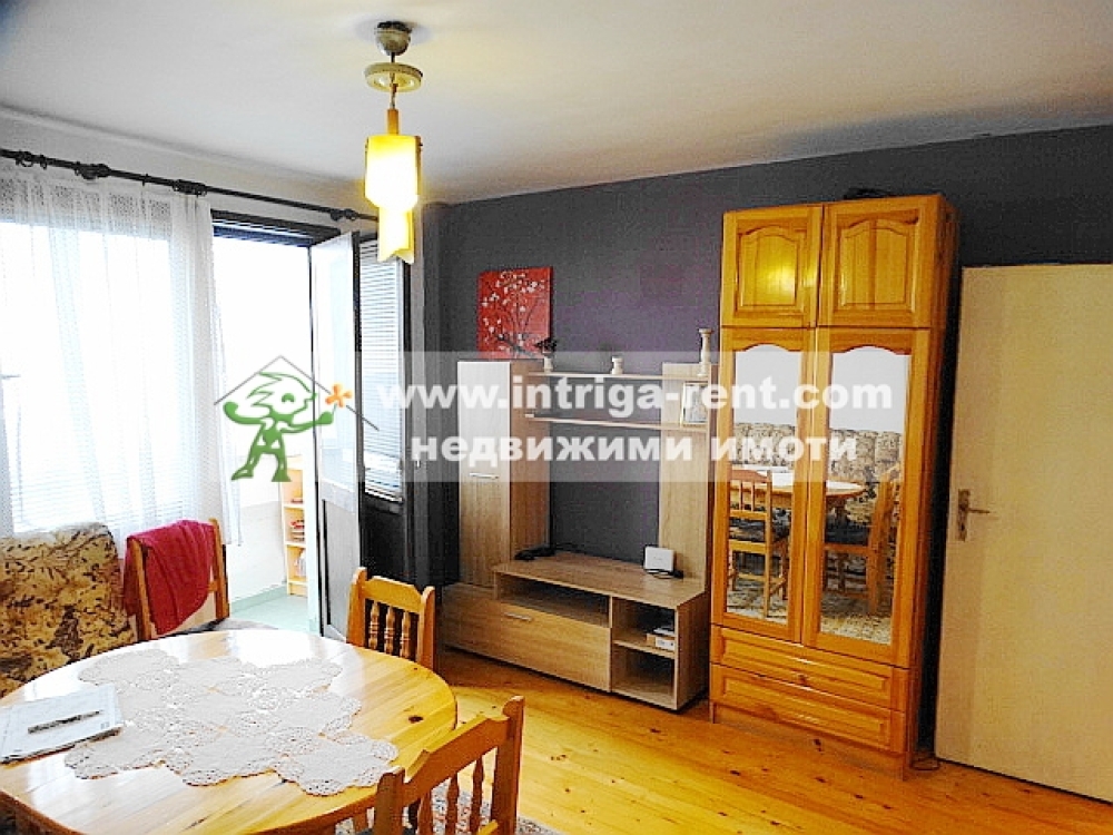 Two-room monolithic apartment for rent, located in the Voivodski neighborhood of Haskovo.