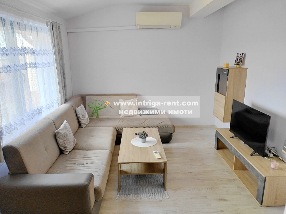Three-room, compact, luxury monolithic apartment for rent — new construction, located in the ideal center of the city of Haskovo.