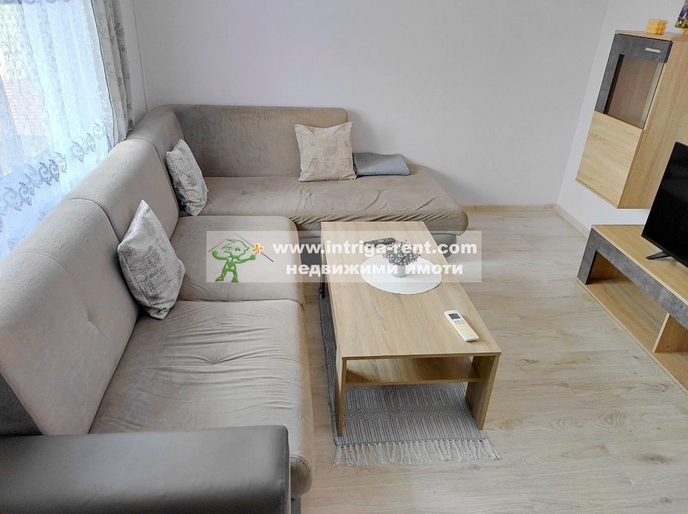 Three-room, compact, luxury monolithic apartment for rent — new construction, located in the ideal center of the city of Haskovo.