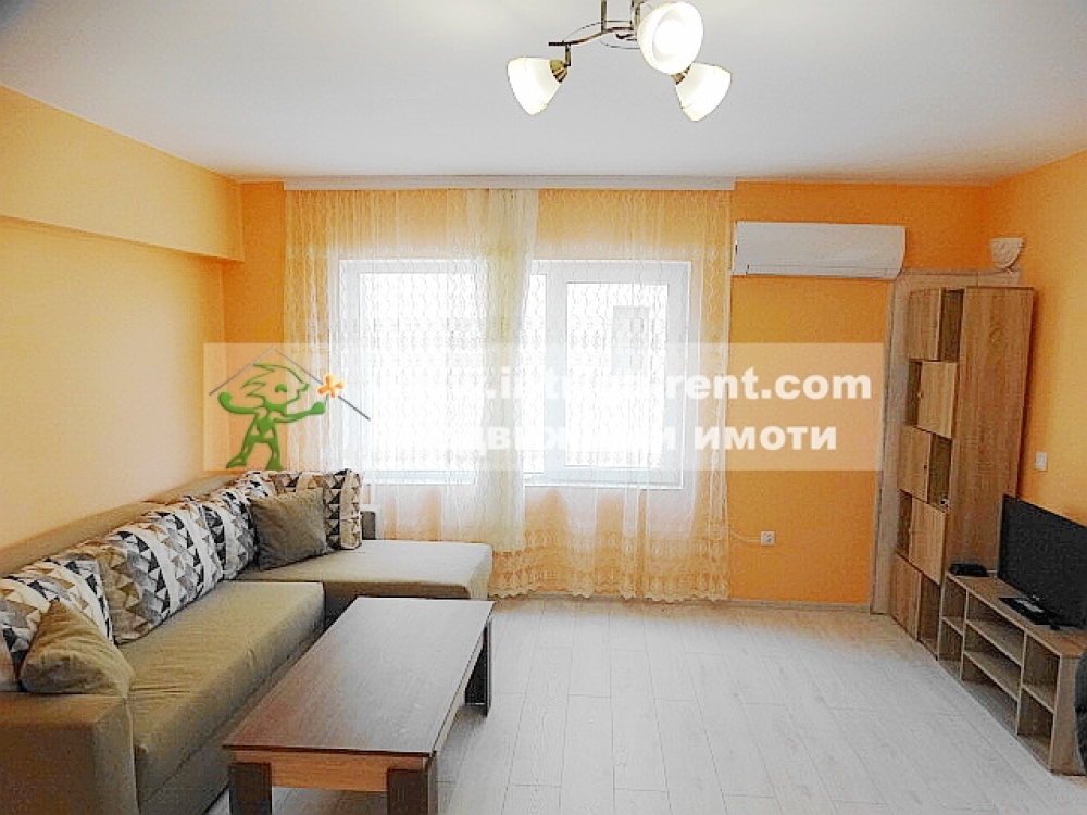 Two-room, luxurious, fully furnished new apartment for rent, located in the Ovcharski district of Haskovo.