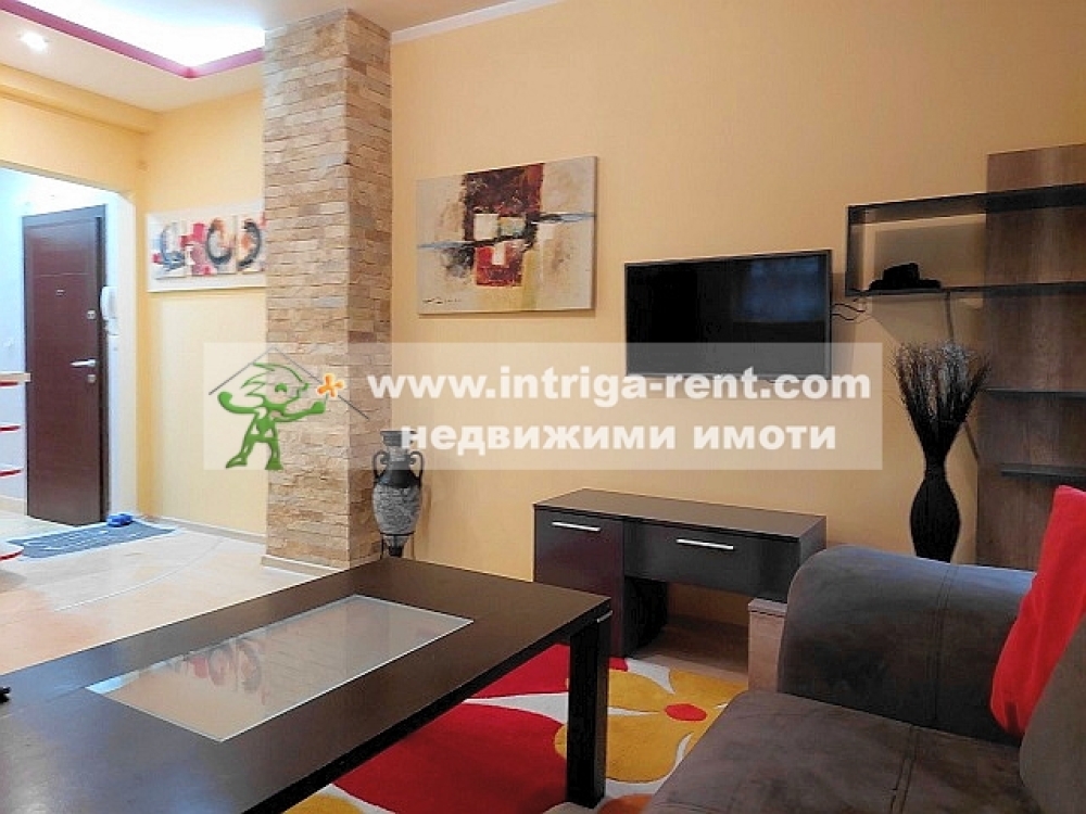 Two-room, luxurious, fully furnished apartment with a private indoor parking space, located in the Voevodski neighborhood of Haskovo.