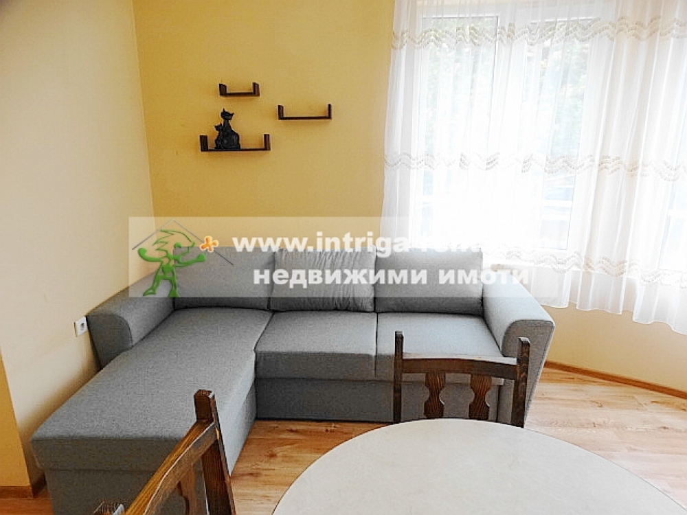 Three-room monolithic apartment for rent with a detached garage - new construction, located in the Ovcharski district of Haskovo.