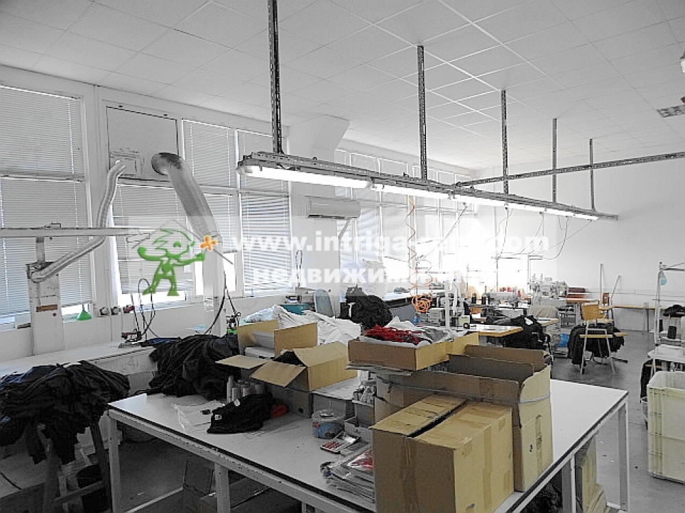 An operating manufacturing enterprise comprising a sewing workshop, located in the North Industrial Zone of the city of Haskovo.