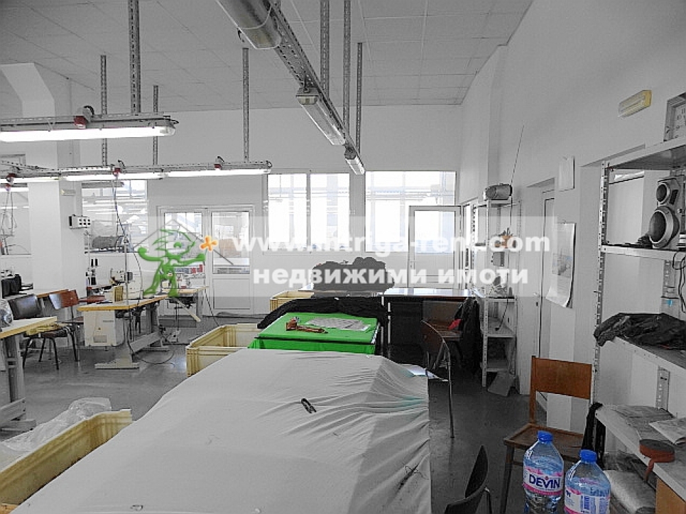An operating manufacturing enterprise comprising a sewing workshop, located in the North Industrial Zone of the city of Haskovo.