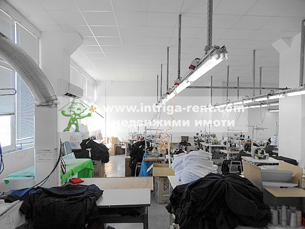 An operating manufacturing enterprise comprising a sewing workshop, located in the North Industrial Zone of the city of Haskovo.