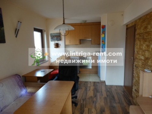 Two-room, new, luxurious, fully furnished monolithic apartment for rent in the Mladezhki Halm neighborhood, Haskovo.