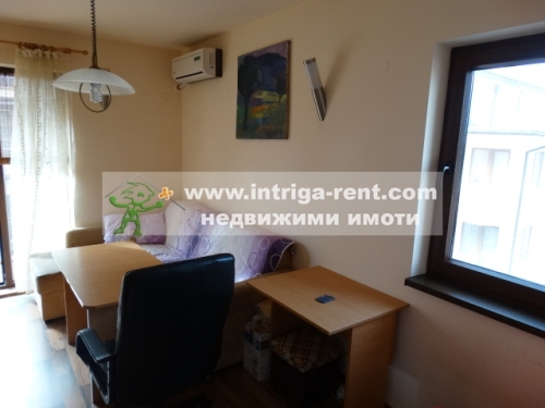 Two-room, new, luxurious, fully furnished monolithic apartment for rent in the Mladezhki Halm neighborhood, Haskovo.