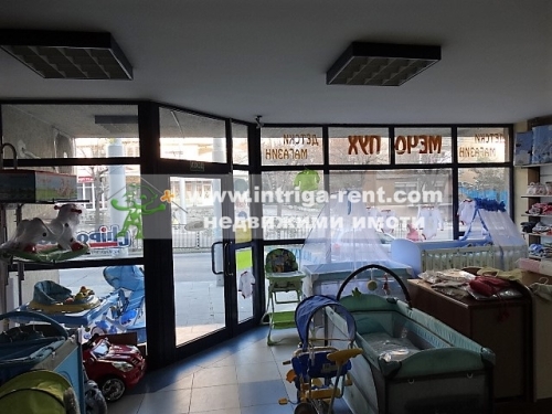 Commercial premises for rent, consisting of a shop for industrial goods and services, located in the Druzhba neighborhood of Haskovo.