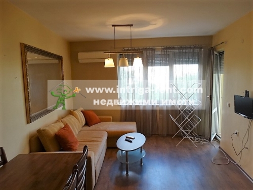 Two-room, new, luxury, fully furnished apartment for rent in a monolithic building — newly built, located in the elite Lyuben Karavelov neighborhood, Haskovo.