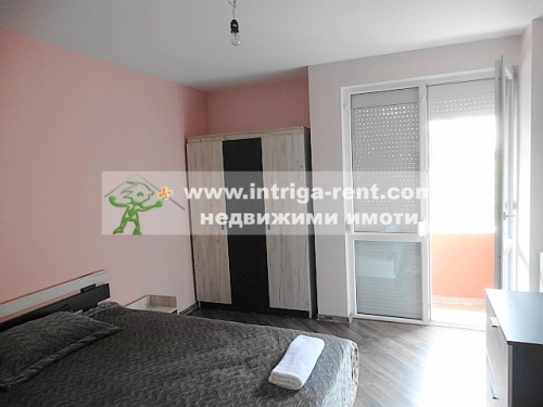 Three-room, luxurious, fully furnished monolithic apartment — new construction, located in the Mladezhki Halm neighborhood of Haskovo.