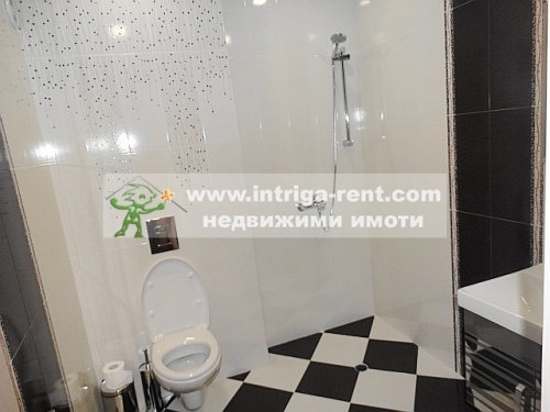 Three-room, luxurious, fully furnished monolithic apartment — new construction, located in the Mladezhki Halm neighborhood of Haskovo.