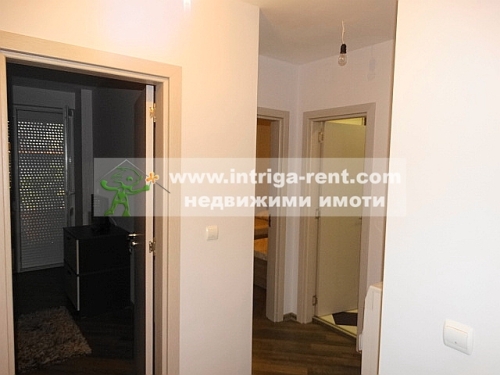 Three-room, luxurious, fully furnished monolithic apartment — new construction, located in the Mladezhki Halm neighborhood of Haskovo.