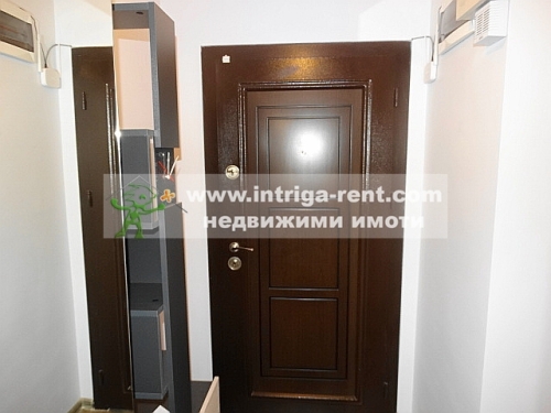 Three-room, luxurious, fully furnished monolithic apartment — new construction, located in the Mladezhki Halm neighborhood of Haskovo.