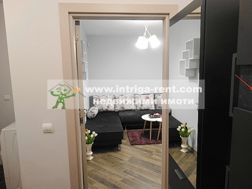 Three-room, luxurious, fully furnished monolithic apartment — new construction, located in the Mladezhki Halm neighborhood of Haskovo.