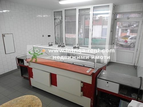 Commercial premises for rent, consisting of a fully equipped FOOD STORE, located in the Kameni district of the city of Haskovo.