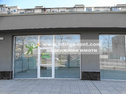 New commercial premises for rent, comprising a shop for industrial goods and services, located in the Orfey neighborhood of the city of Haskovo.