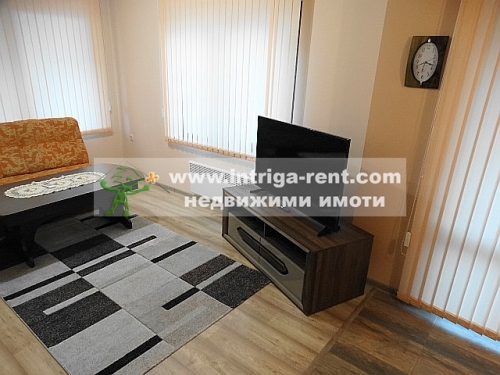 Two-room, new, luxurious, fully furnished monolithic apartment for rent, located in the center of Haskovo.