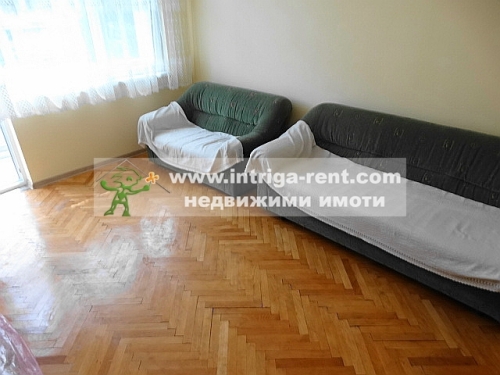 A three-room monolithic apartment with a detached garage located in the central part of the city of Haskovo.