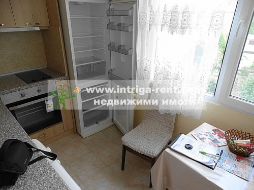 A three-room monolithic apartment with a detached garage located in the central part of the city of Haskovo.