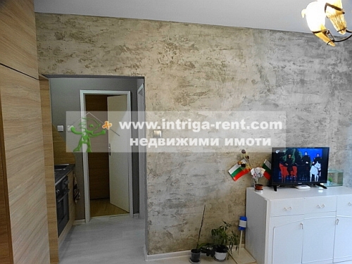 Modern, luxurious, functional two-room monolithic apartment for rent, located in the Druzhba district — the wider center of the city of Haskovo.