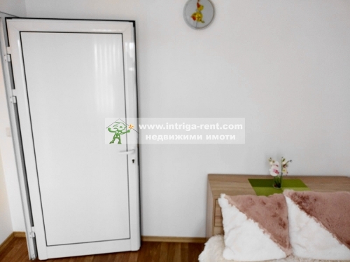 Three-room, compact, luxury monolithic apartment for rent — new construction, located in the ideal center of the city of Haskovo.