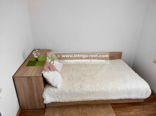 Three-room, compact, luxury monolithic apartment for rent — new construction, located in the ideal center of the city of Haskovo.