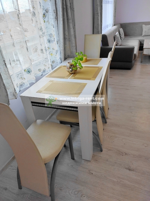 Three-room, compact, luxury monolithic apartment for rent — new construction, located in the ideal center of the city of Haskovo.