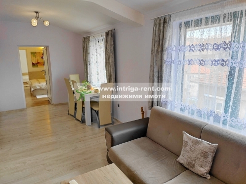 Three-room, compact, luxury monolithic apartment for rent — new construction, located in the ideal center of the city of Haskovo.