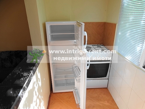 Three-room monolithic apartment for rent, located in the Druzhba district of Haskovo.