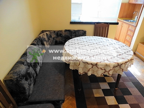 Three-room monolithic apartment for rent, located in the Druzhba district of Haskovo.