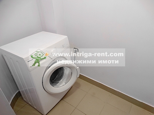 Three-room monolithic apartment for rent with a detached garage - new construction, located in the Ovcharski district of Haskovo.