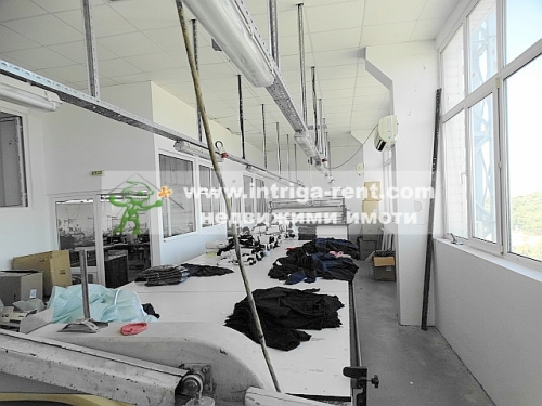 An operating manufacturing enterprise comprising a sewing workshop, located in the North Industrial Zone of the city of Haskovo.