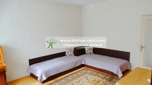Four-room monolithic apartment with a private parking space for rent, located in the Ovcharski neighborhood of Haskovo.