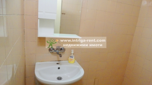 Four-room monolithic apartment with a private parking space for rent, located in the Ovcharski neighborhood of Haskovo.