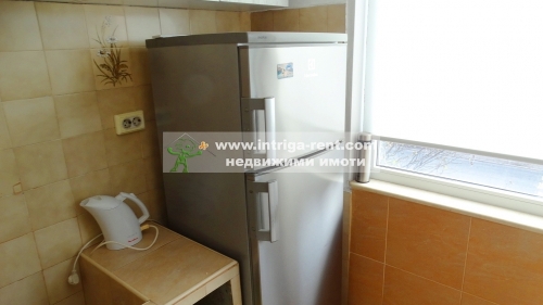 Four-room monolithic apartment with a private parking space for rent, located in the Ovcharski neighborhood of Haskovo.