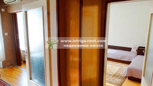 Four-room monolithic apartment with a private parking space for rent, located in the Ovcharski neighborhood of Haskovo.