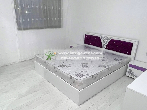 Three-room monolithic apartment for rent, located in the Badema district of Haskovo.