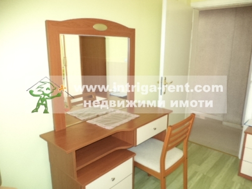 Fully furnished three-room monolithic apartment for rent, located in the Ovcharski neighborhood of Haskovo.