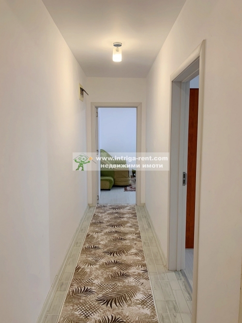 Three-room furnished apartment for rent - new construction, with an indoor parking space, located in the Badema neighborhood, Haskovo.