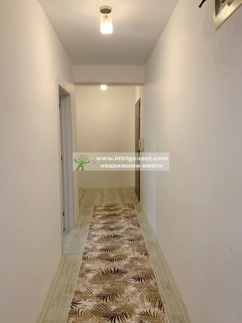 Three-room furnished apartment for rent - new construction, with an indoor parking space, located in the Badema neighborhood, Haskovo.