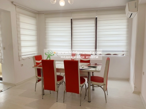 Three-room furnished apartment for rent - new construction, with an indoor parking space, located in the Badema neighborhood, Haskovo.