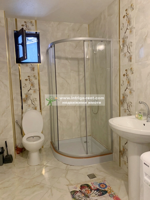 Three-room furnished apartment for rent - new construction, with an indoor parking space, located in the Badema neighborhood, Haskovo.