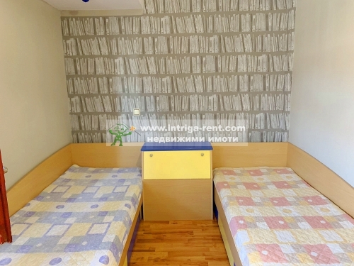 Three-room, fully furnished apartment for rent, with an outdoor parking space, located in the Ovcharski neighborhood of Haskovo.