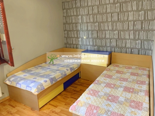 Three-room, fully furnished apartment for rent, with an outdoor parking space, located in the Ovcharski neighborhood of Haskovo.