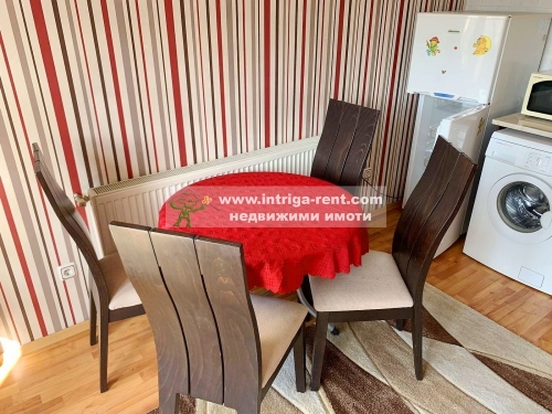 Three-room, fully furnished apartment for rent, with an outdoor parking space, located in the Ovcharski neighborhood of Haskovo.