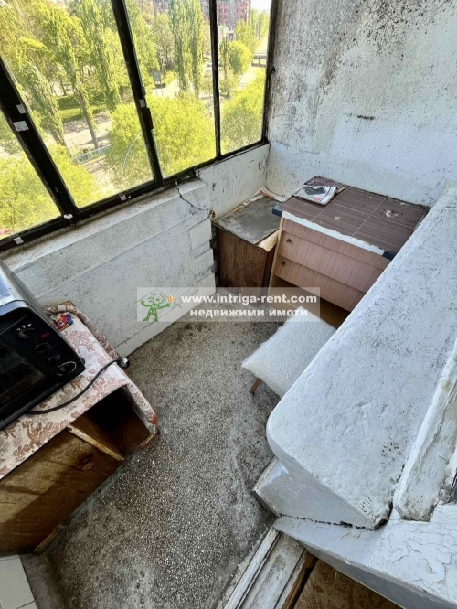 Two-room monolithic apartment for rent, located in the Ovcharski district of Haskovo.