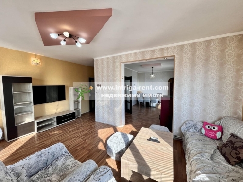 Family comfort and warmth! Large, furnished three-room monolithic apartment for rent, located in the Ovcharski neighborhood of Haskovo.