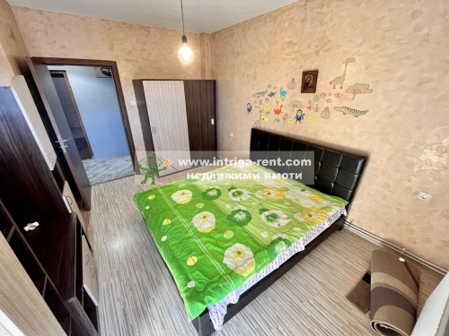 Family comfort and warmth! Large, furnished three-room monolithic apartment for rent, located in the Ovcharski neighborhood of Haskovo.
