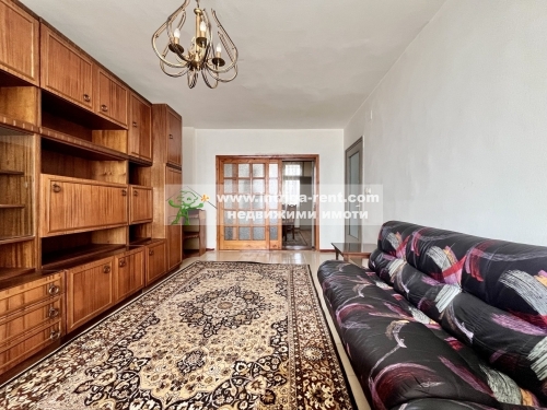 Residence with energy efficiency and amenities! Large, monolithic, furnished, two-room apartment for rent, located in the prestigious Lyuben Karavelov neighborhood of the city of Haskovo.