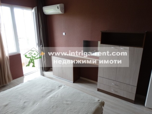 Three-room monolithic apartment for rent, located in the Uchilishni neighborhood of the city of Haskovo.
